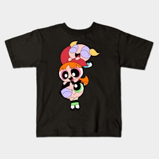 90’s Cartoon Super Sisters Kids T-Shirt